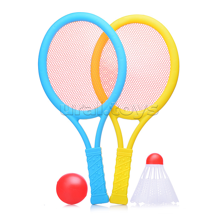 Набор игровых ракеток (2 ракетки. волан, мяч)
