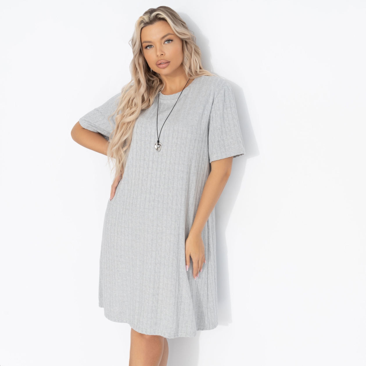 СТ. ЦЕНА 2150 руб//Платье из фактурного трикотажа, Иду красиво