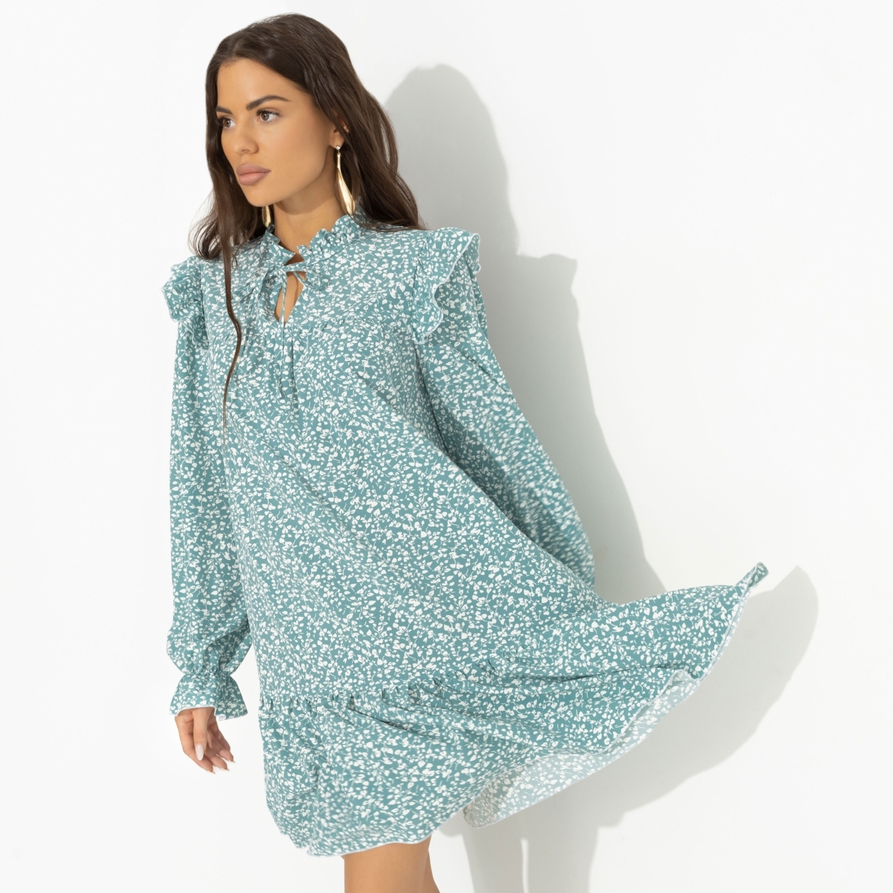 СТ. ЦЕНА 1790 руб//Платье в стиле бохо, Тонкий комплимент (bright)