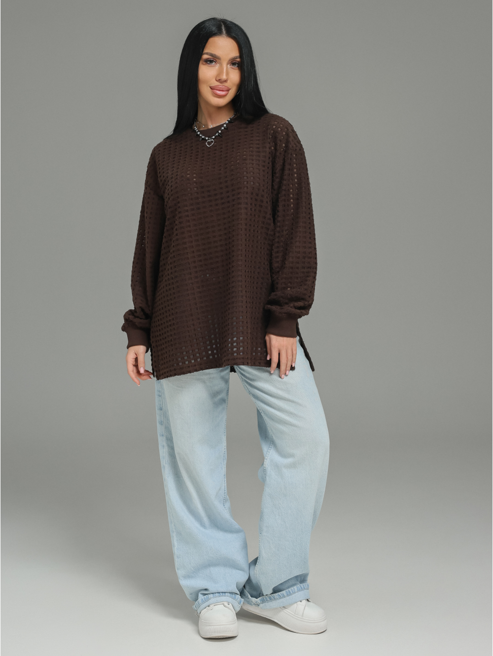 Фрэнсис свитшот женский (шоколад)