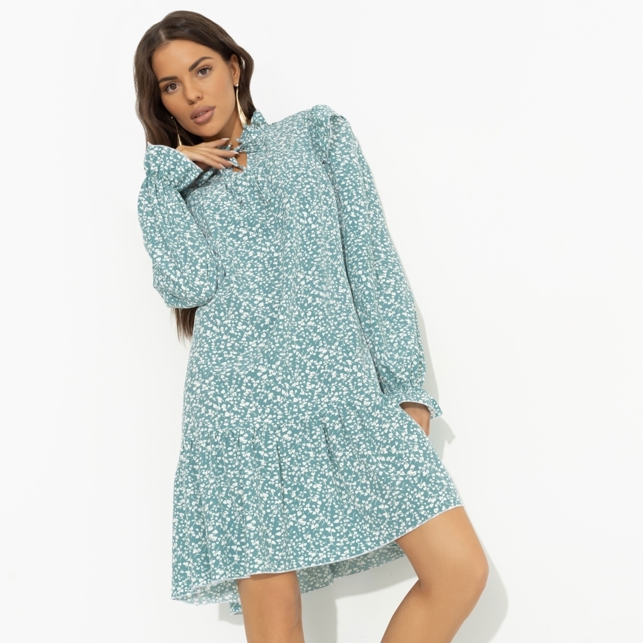 СТ. ЦЕНА 1790 руб//Платье в стиле бохо, Тонкий комплимент (bright)