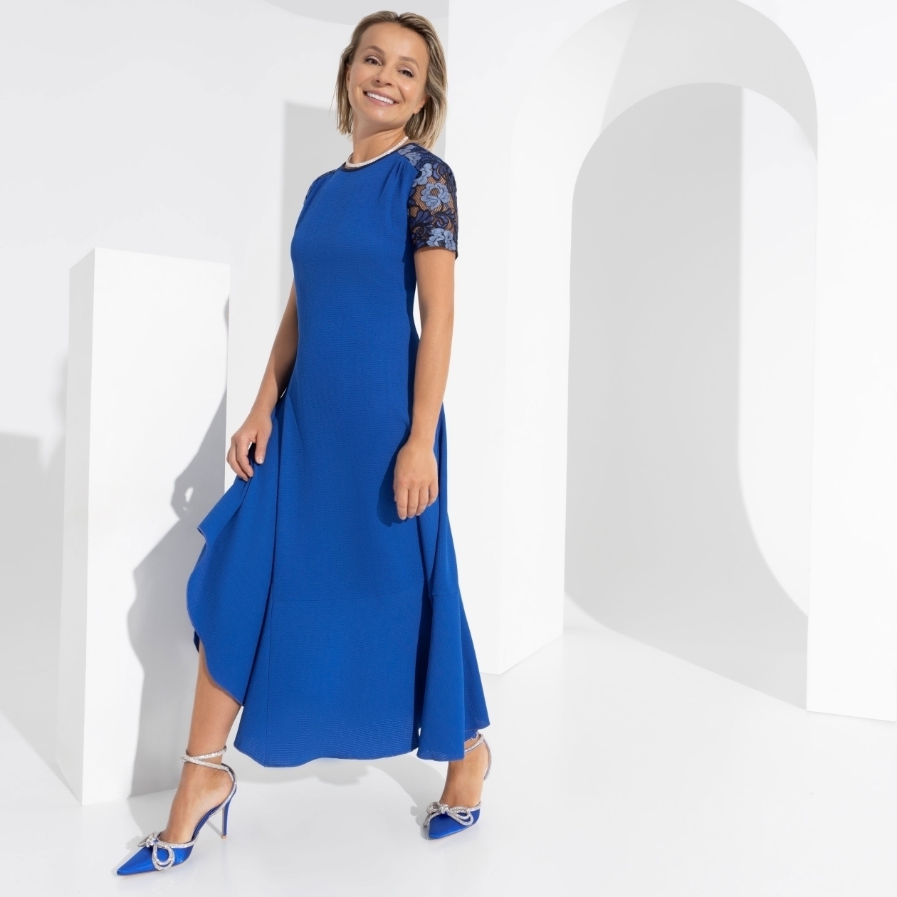 СТ. ЦЕНА 1790 руб//Платье, Модный импульс (blue)