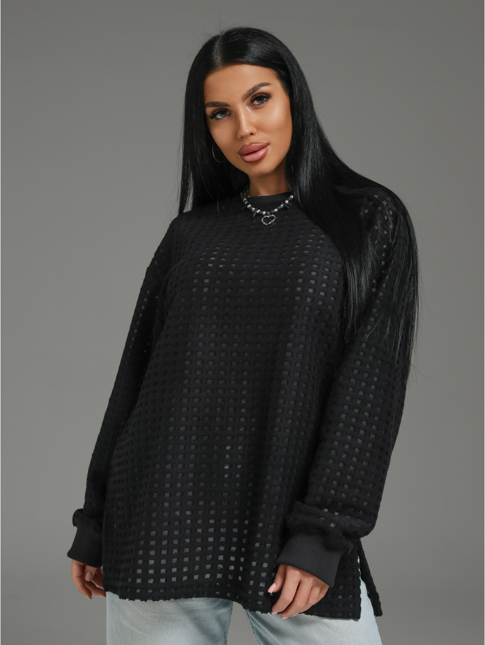 Фрэнсис свитшот женский (черный)