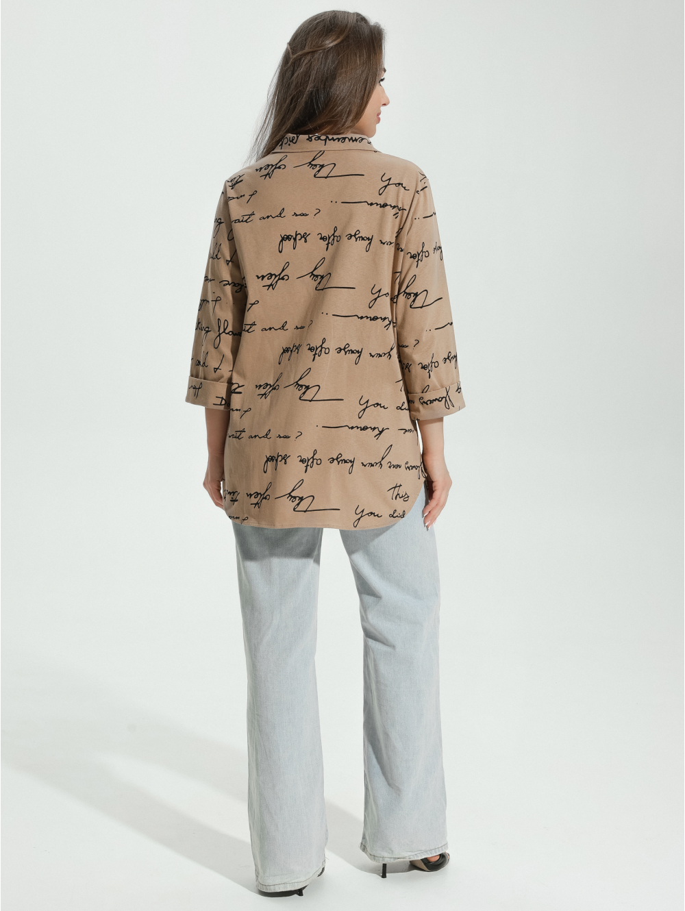 Жанетта туника женская (письма бежевый)