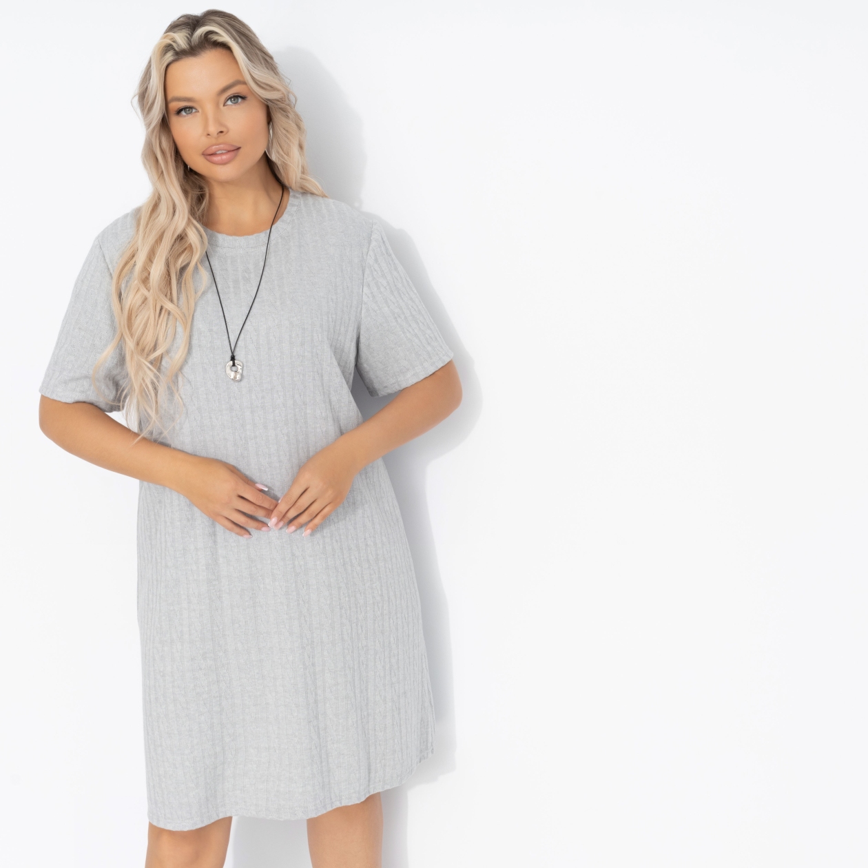 СТ. ЦЕНА 2150 руб//Платье из фактурного трикотажа, Иду красиво