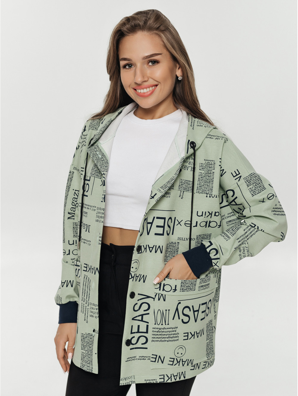 Драйв кофта женская (оливковый)