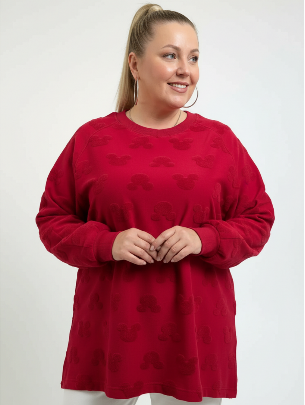 Ребека свитшот женский (махра Микки бордо)