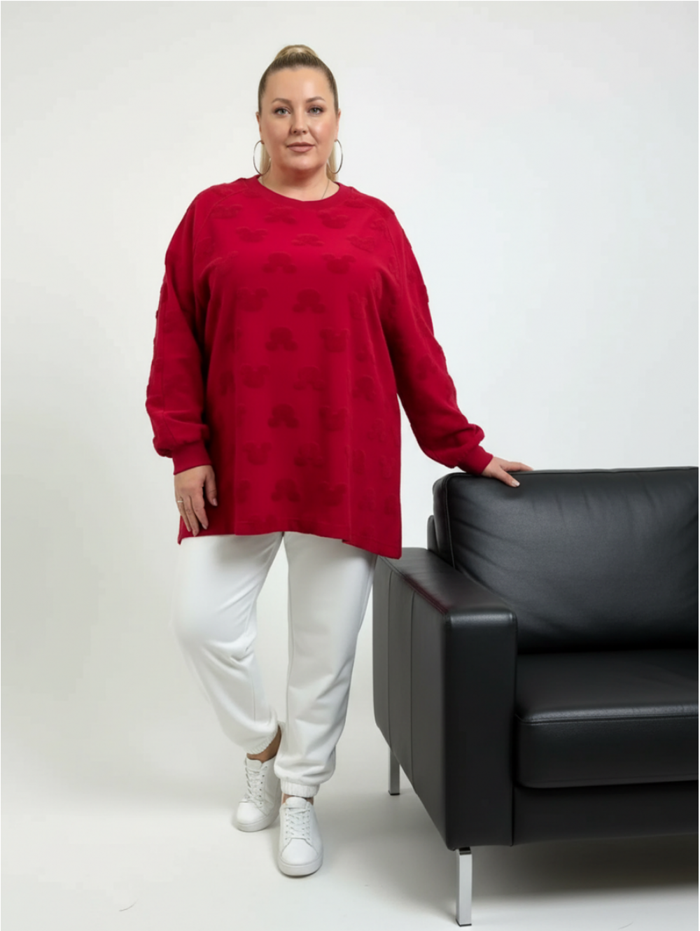 Ребека свитшот женский (махра Микки бордо)