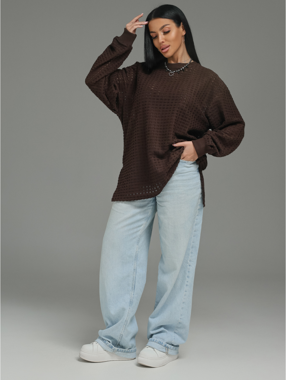 Фрэнсис свитшот женский (шоколад)