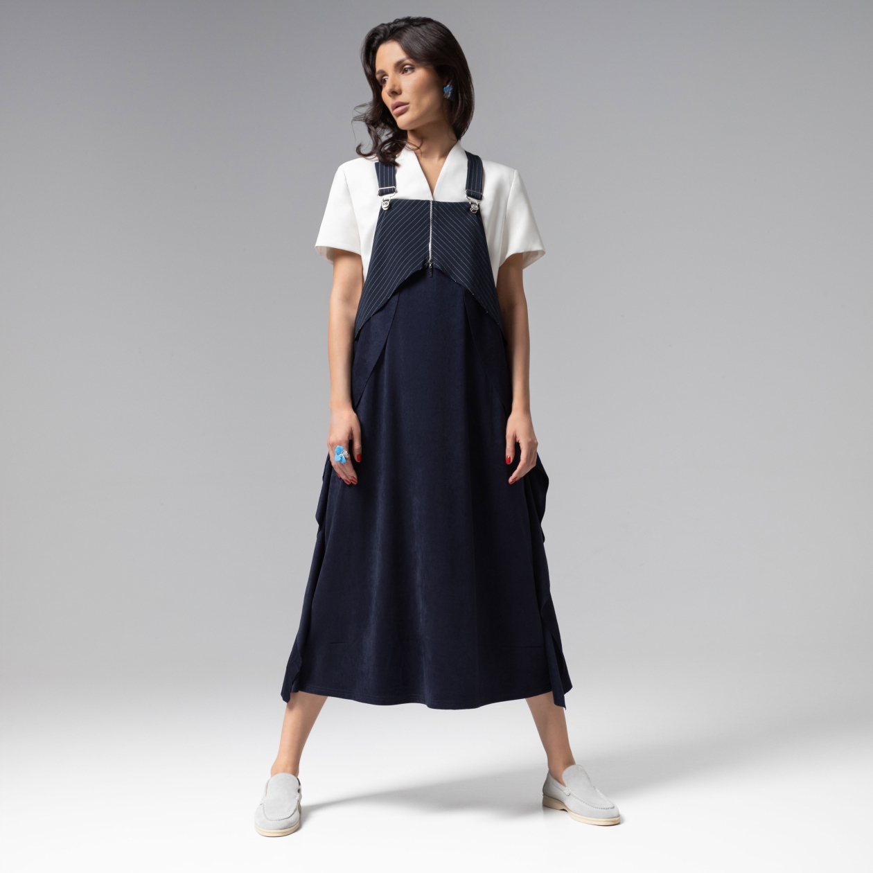 СТ. ЦЕНА 2850 руб//Сарафан комбинированный, Ушла красиво