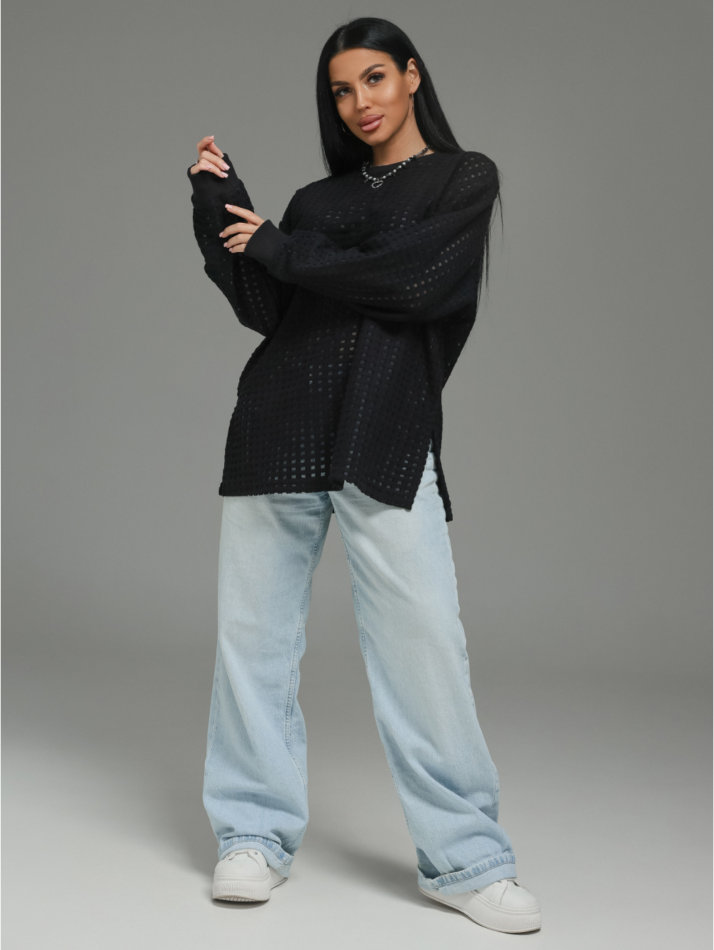 Фрэнсис свитшот женский (черный)