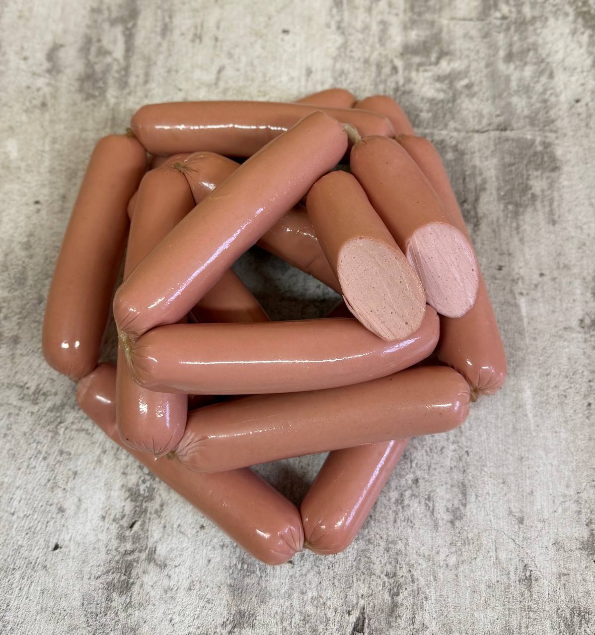 Сосиски Лакомка (упаковка 1 кг)