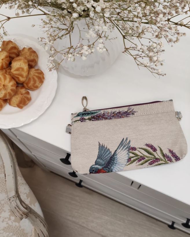 51 Косметичка Птичьи разговоры 21х14х3см 06002 кольца под ремешок