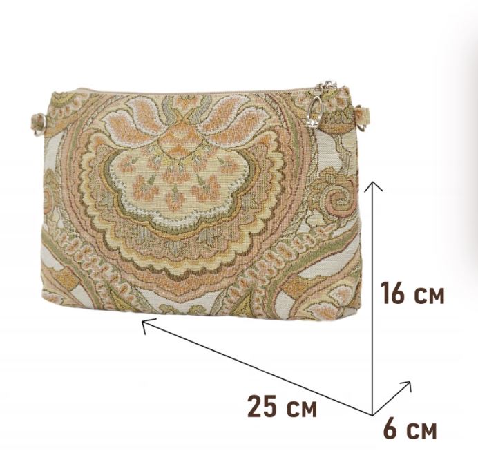 1045 Косметичка Капулетти беж 25х16х6 см 2521020 кольца под ремешок