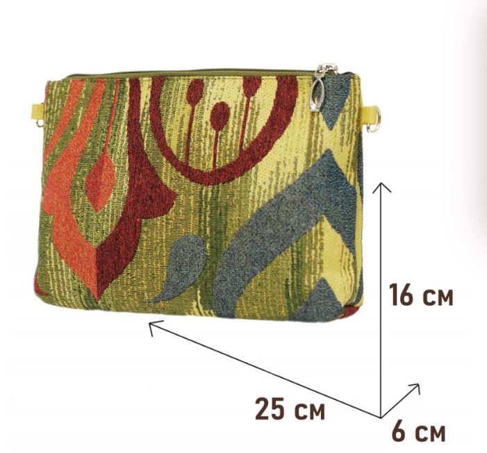 1045 Косметичка Икат 1 25х16х6 см 2521037 кольца под ремешок