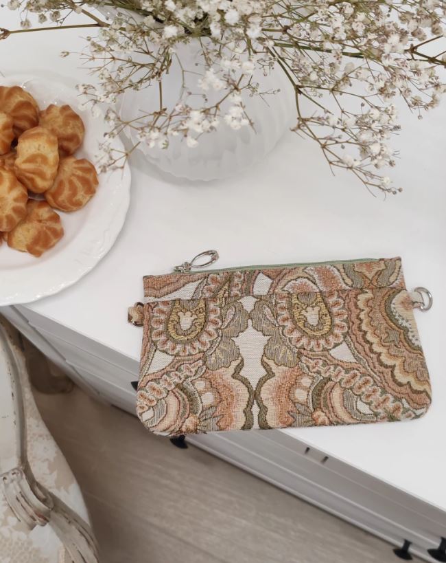 51 Косметичка Капулетти беж 21х14х3см 2621563 кольца под ремешок