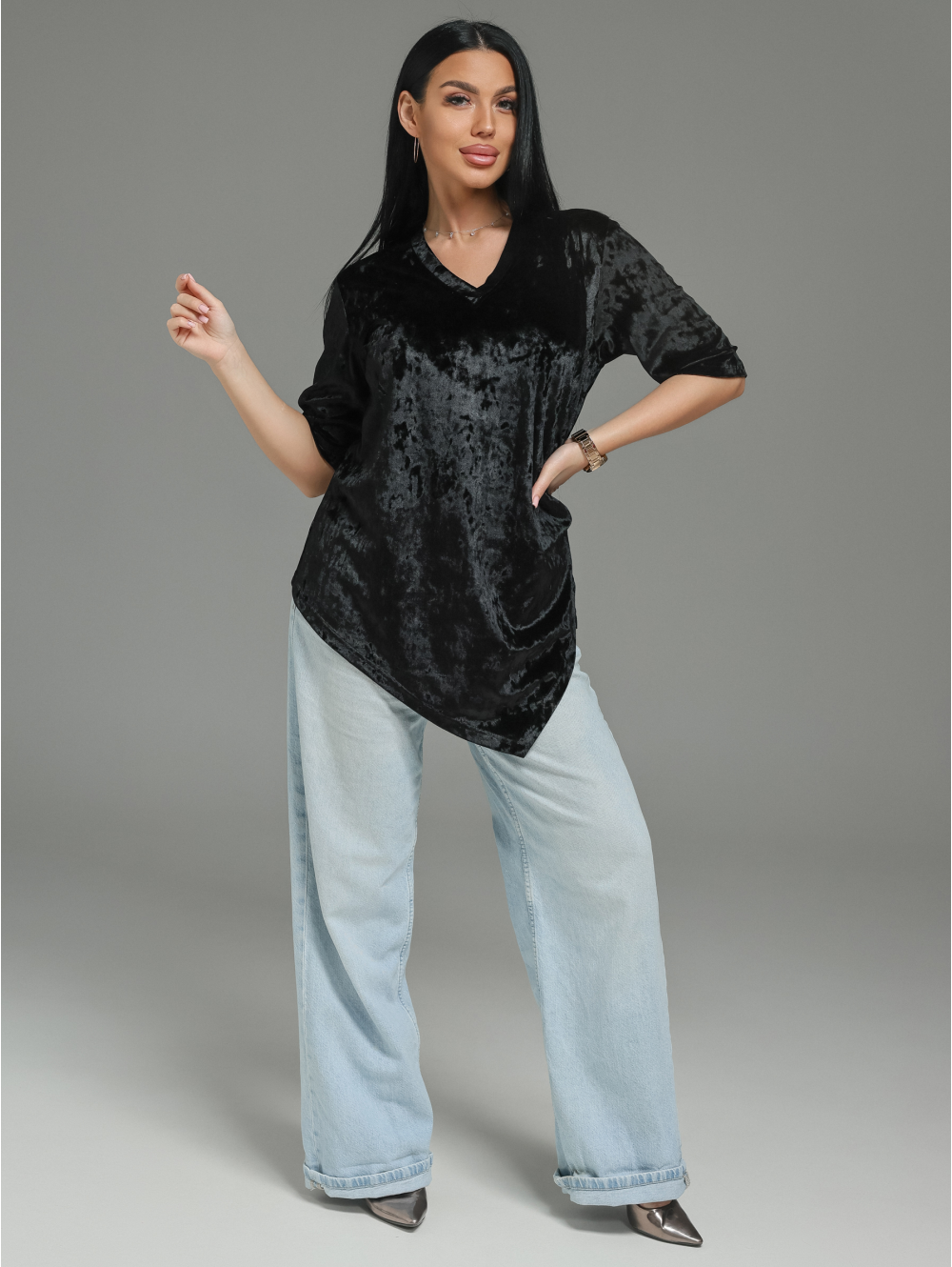 Мия футболка женская (черный)