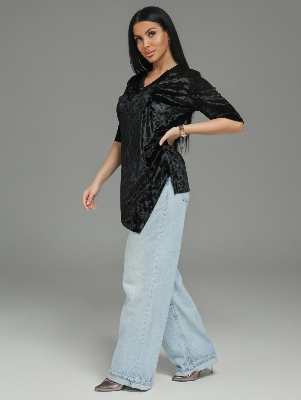 Мия футболка женская (черный)