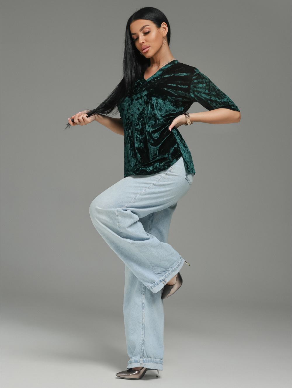 Мия футболка женская (изумруд)