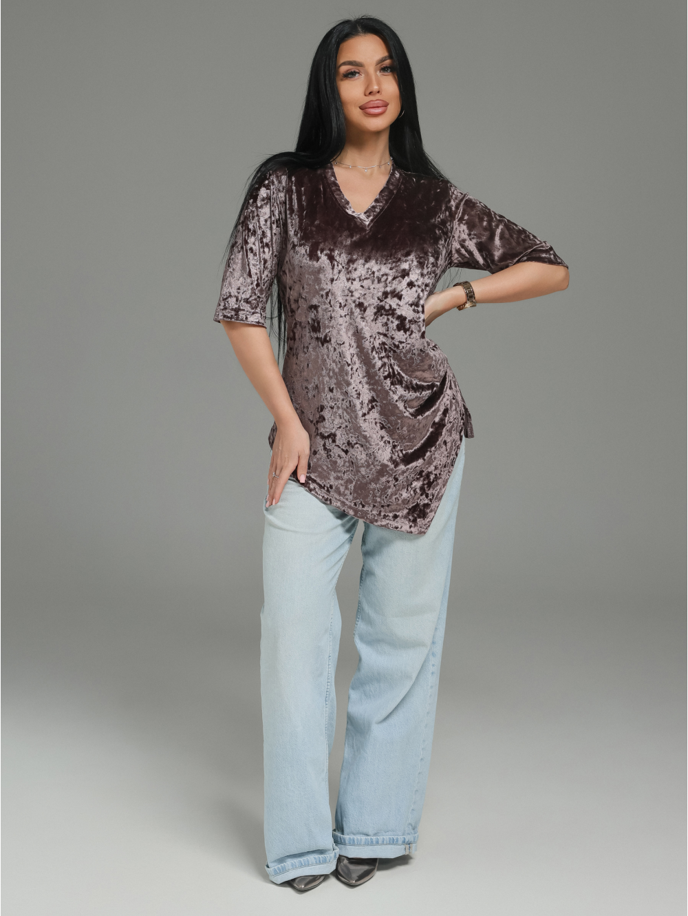 Мия футболка женская (пудра)