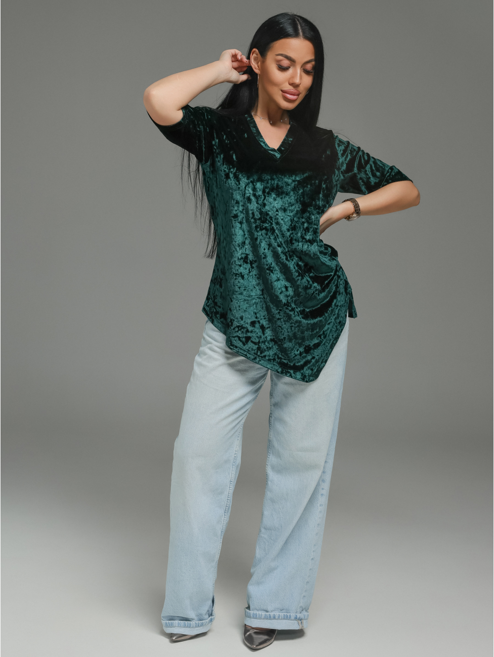 Мия футболка женская (изумруд)