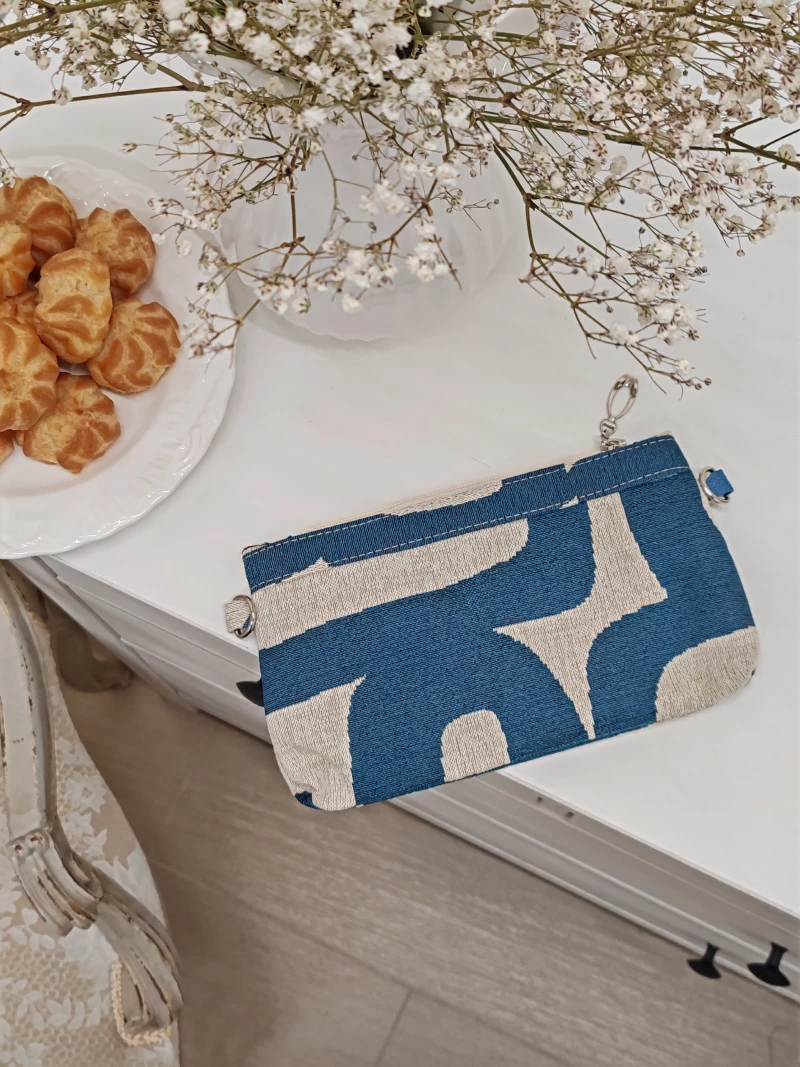 51 Косметичка Теноре Синий 21х14х3см 2621567 кольца под ремешок