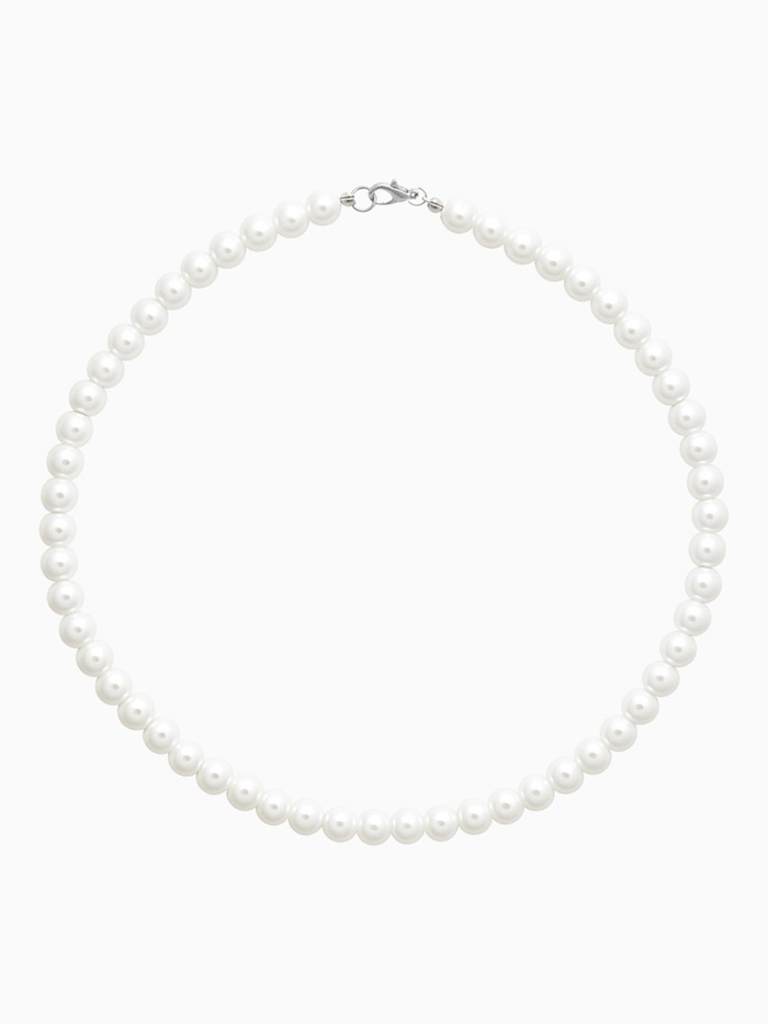 Бусы «Невеста» с жемчугом, шар №10, белые, 40 см