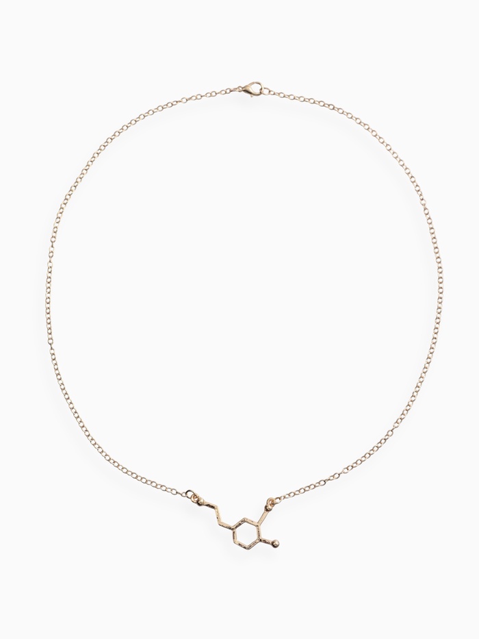 Кулон на цепочке «Молекула 01», цвет золото