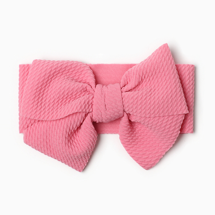 Повязка на голову «Крошка Я. Бантик», размер 46-48 (1-2 года), розовая