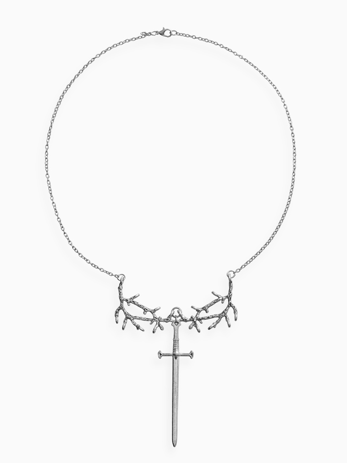 Кулон на цепочке «Готика», меч, цвет серебро, 50 см