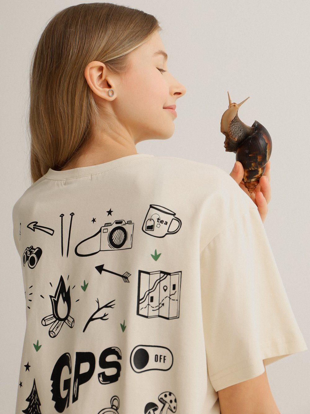 Футболка базовая GPS экрю