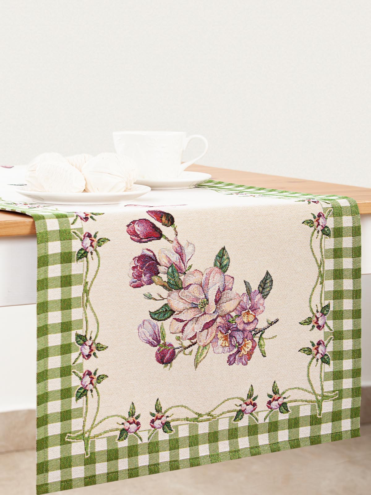 Гортензия зеленая Салфетка 44х140 см 2108849