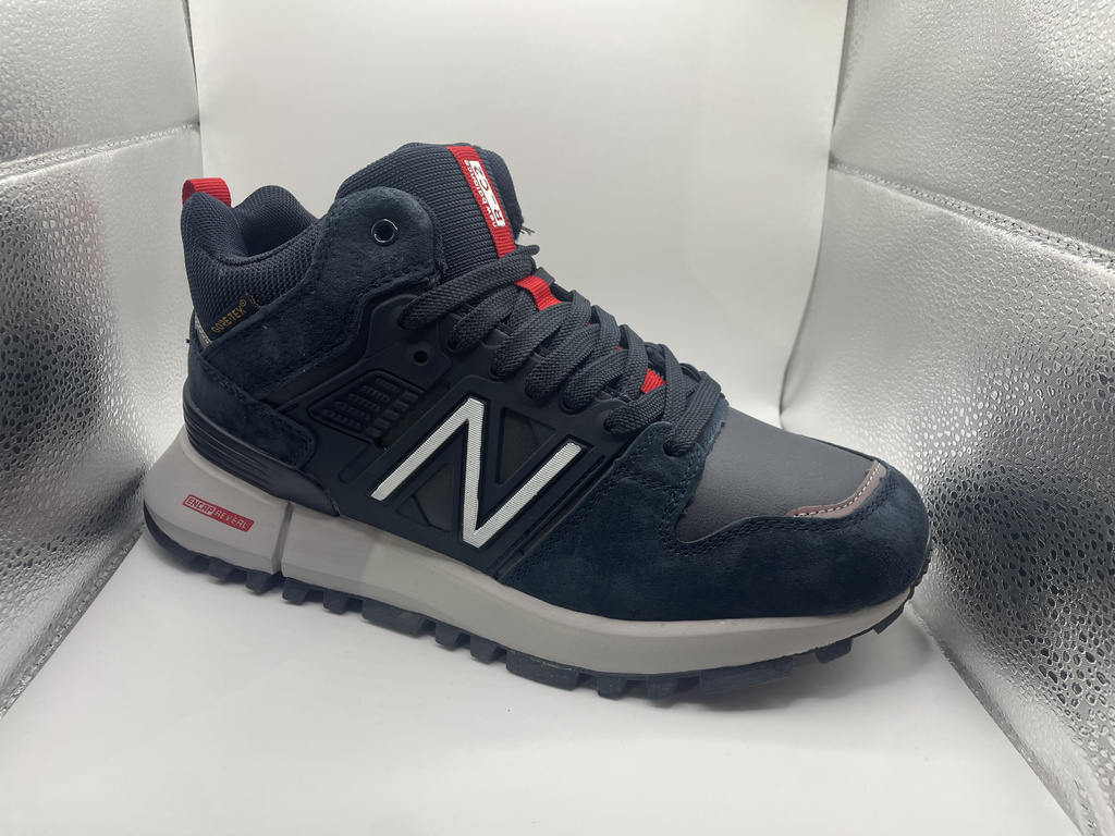 П-367 мужские зимние кроссовки синие