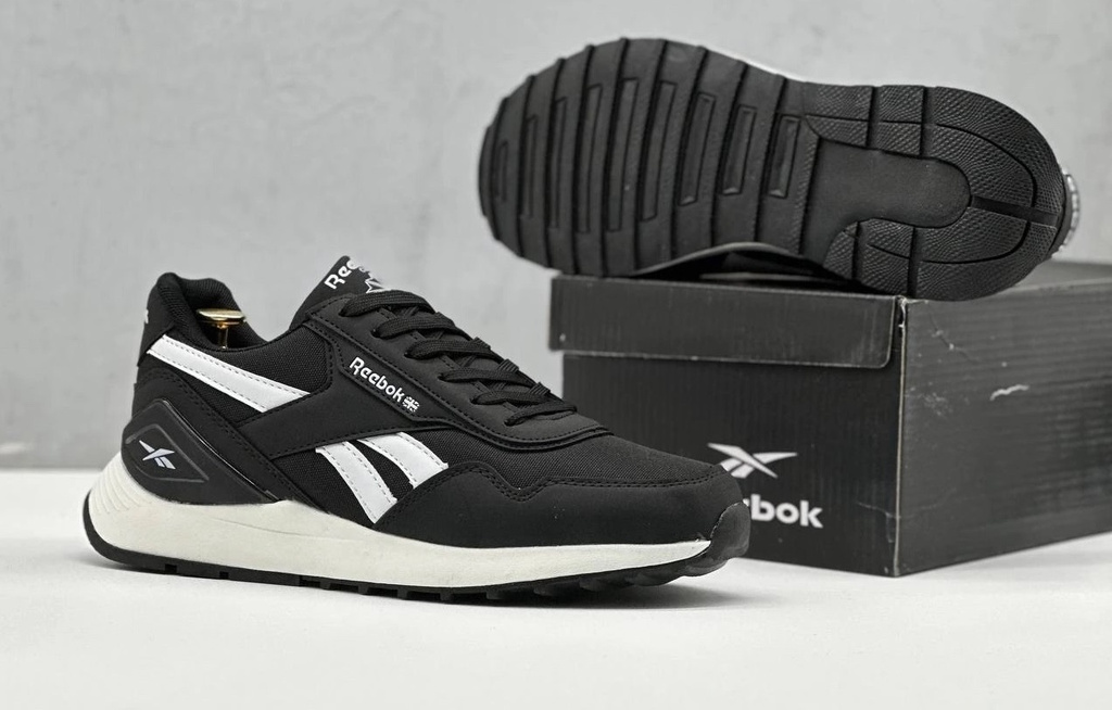 П-348 мужские кроссовки Re черно-белые