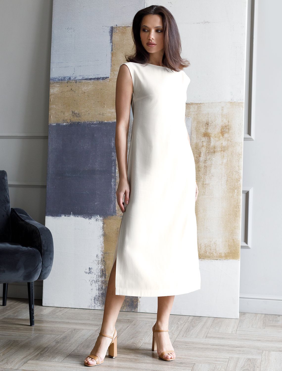 Платье из плотного лиоцелла