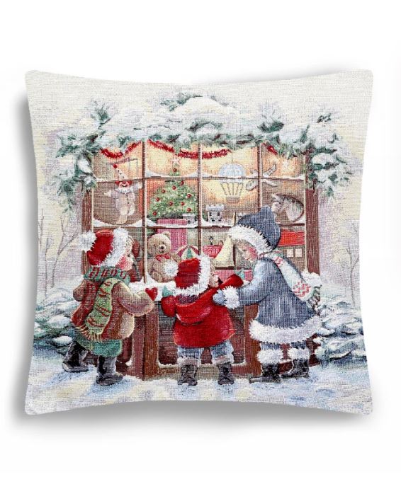 Зима Вена Магазин игрушек Наволочка 45х45 см серебро 2517856 New