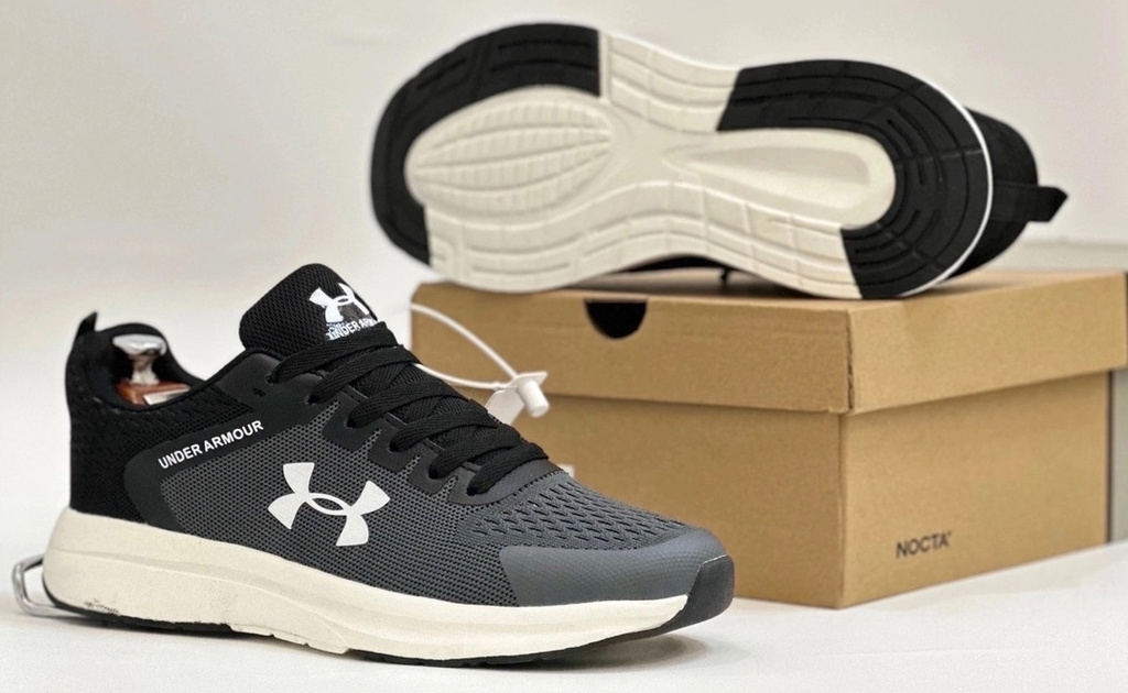 П-319 Мужские кроссовки AU черно-серые