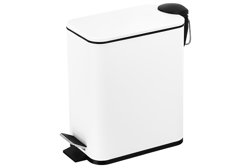 БЫЛО 1975 руб! Контейнер для мусора 7л 28,4*14*28,5 см с педалью, белый