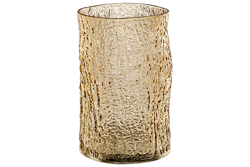 БЫЛО 1463 руб! Ваза 14*14*21 см 2 л, коричневый, стекло