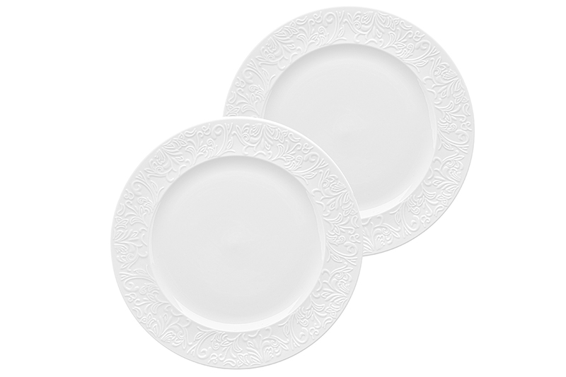 БЫЛО 997 руб!! Набор тарелок обеденных 2 пр. 22,5*22,5*2,2 см