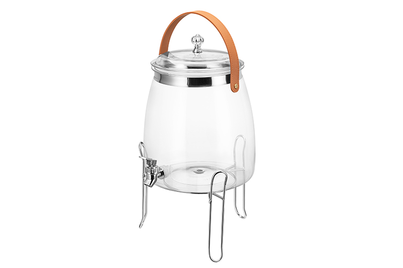 БЫЛО 2558 руб! Диспенсер для холодных напитков с краном 8 л 27*23*30 см с крышкой и ручкой на металл.подставке