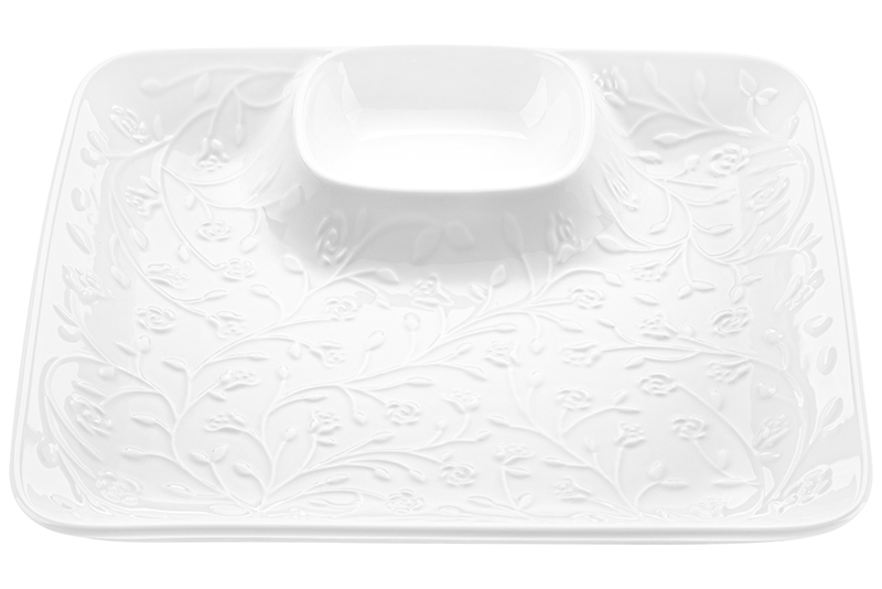 БЫЛО 933 руб! Блюдо сервировочное 25,5*25,5*3 см