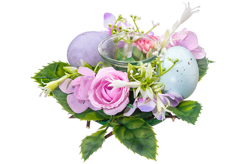 БЫЛО 897 руб! Пасхальное украшение подсвечник 15*15*7 см