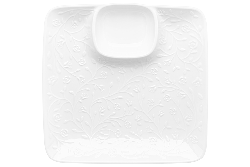 БЫЛО 933 руб! Блюдо сервировочное 25,5*25,5*3 см