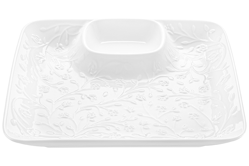 БЫЛО 933 руб! Блюдо сервировочное 25,5*25,5*3 см