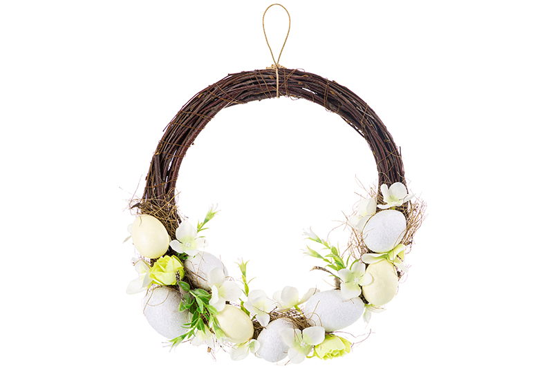 БЫЛО 1438 руб!! Пасхальное украшение венок 31*31*7,5 см