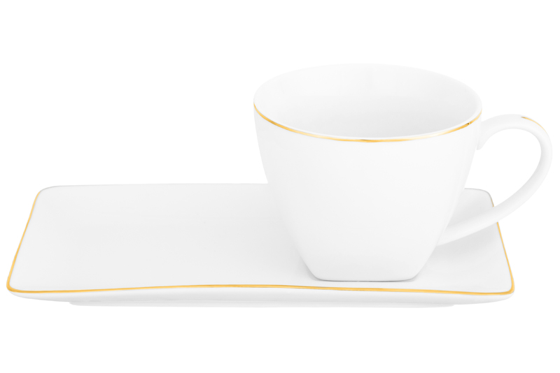 БЫЛО 1028 руб! Чашка с блюдцем д/десерта 250 мл 20*10*2 см