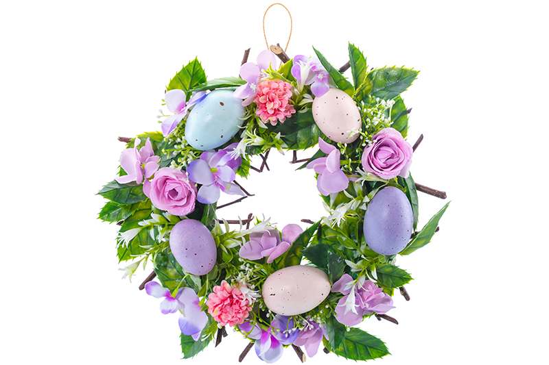 БЫЛО 1443 руб!! Пасхальное украшение венок 30*30*7,5 см