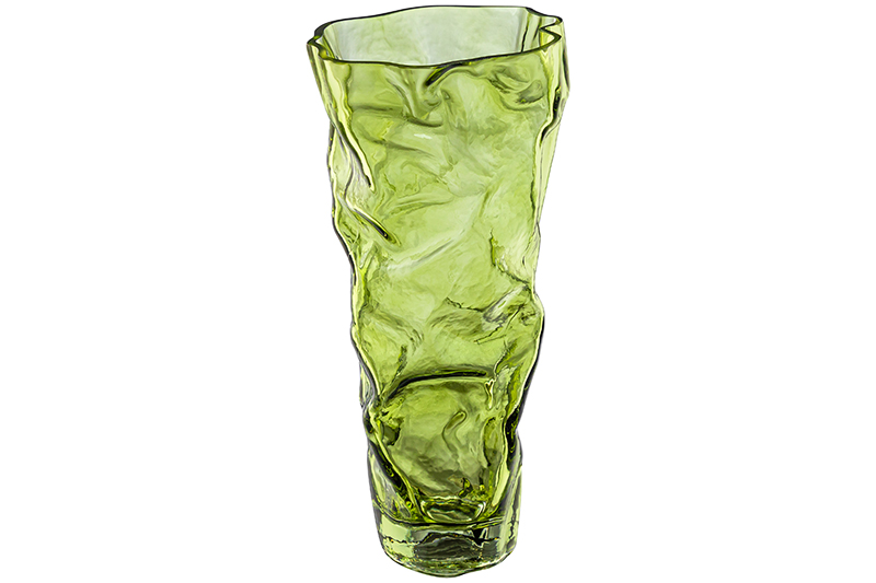 БЫЛО 1518 руб! Ваза 16*16*32 см 2,5 л, зеленый, стекло