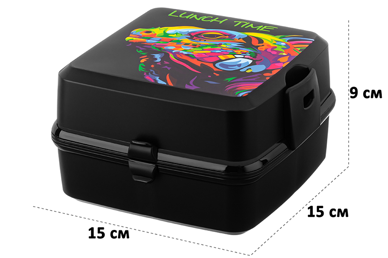 БЫЛО 203 руб! Ланч-бокс 1,2 л 15*15*9 см Бенто